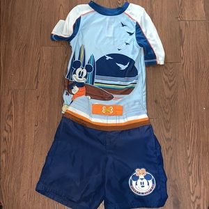 DisneyStore Mickey Bathing Suit Set Size 5/6